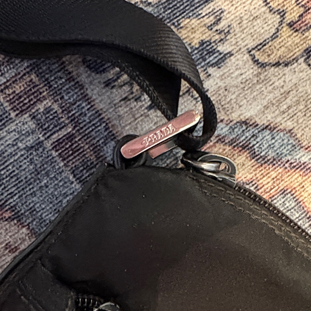 Prada Black Nylon Messenger Crossbody Bag - Picture 3 of 6